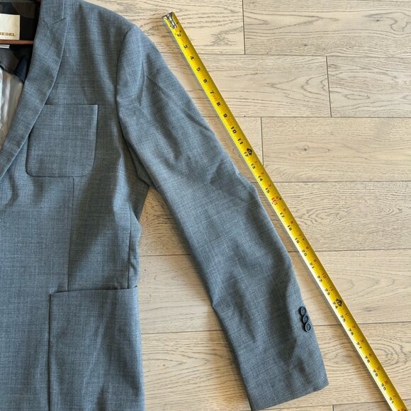 Diesel Men’s Wool Blazer Grey size XL - Picture 8 of 10